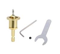 Precisions Countersink Broca con tope de profundidad ajustable y vástago hexagonal de 1/4 "para aplicaciones de perforación de madera