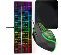 Precisions Wireds - Kits de teclados, construcción de escritura suave, instalación automática del conductor, cruces, funcionalidad de plataforma, eficientes, combo de teclados