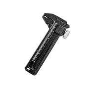 Preciso calibrador Vernier negro ergonómico de 0,01 mm con acabado para tareas técnicas de dibujo metalúrgico, herramienta de medición de alta precisión