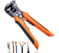 Preciva Alicate Pelacables Automatico 3 En 1,Pelacables Electricista Profesional Combinados,Multifuncional(0,2-6,0 Mm²),Pelacables Electricista Para Pelar, Cortar y Engarzar
