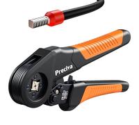 Preciva Crimpadora de 0,08 - 16 mm² (AWG28-5), alicates de terminales de extremo cuadrado, alicates de prensado para montaje de cables para uso doméstico y aplicaciones industriales.