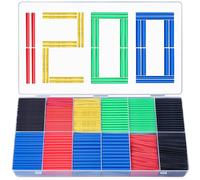 Tubo Termorretráctil 750 Piezas,Preciva 2: 1 Poliolefina Tubo Termoretráctil Envoltura de Alambre 5 Color 12 Tamaño para Protección el cable,Prevenir la corrosión del metal,etc