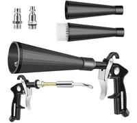 Preciva Pistola de Aire, Pistola de Limpieza de Aire Comprimido para Coche, Pistola Tornador Alta Presión, Limpiador Interior Automóvil para Tapicería, Motor, Áreas de Difícil Acceso
