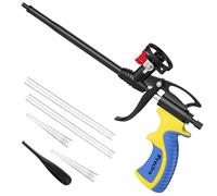 Preciva Pistola de espuma con válvula, pistola de espuma profesional de poliuretano expandible para calafateo, llenado y sellado