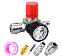 1/4"Válvula Reguladora de Presión Preciva Estándar de la UE Interruptor con Manómetro 175 Psi para Compresor De Aire
