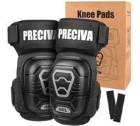 Preciva Rodilleras de trabajo, rodilleras profesionales para trabajo, con acolchado de gel cómodo y correas ajustables, para jardinería y trabajos de construcción
