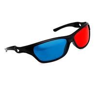 PRECORN Gafas 3D Anaglifo Rojo/Cian 3D: Juegos de PC, imágenes, películas, TV