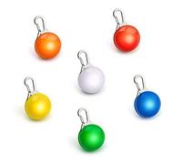 PRECORN Juego de 6 colgantes luminosos LED para perros, gatos, mascotas, etc. | Collar luminoso, collar, collar de perro, colgante para perros, visibilidad segura en la oscuridad