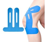 PreCut Kinesiotapes, cintas de kinesiotapes, precortadas, respetuosas con la piel, con una comodidad perfecta, cinta fisiológica resistente al agua y elástica para el dolor de rodilla, 10 rayas, color