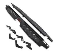 Predator 4x4 Escalones laterales resistentes de color negro compatibles con Toyota Hilux Revo Double Cab 2015+ perno en aluminio y ABS estribos, estribos laterales