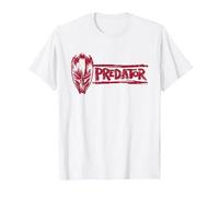 Predator: Badlands Dek's Mask and Logo Official Movie Camiseta, Hombre, Blanco, 5XL