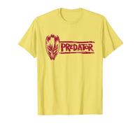 Predator: Badlands Dek's Mask and Logo Official Movie Camiseta, Hombre, Limón, 3XL