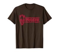Predator: Badlands Dek's Mask and Logo Official Movie Camiseta, Hombre, Marrón, S