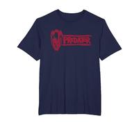 Predator: Badlands Dek's Mask and Logo Official Movie Camiseta, Hombre Tallas Grandes, Azul Marino, 2X Alto