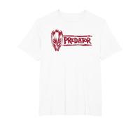 Predator: Badlands Dek's Mask and Logo Official Movie Camiseta, Hombre Tallas Grandes, Blanco, 5X Alto