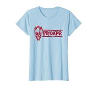 Predator: Badlands Dek's Mask and Logo Official Movie Camiseta, Mujer, Azul Bebé, M
