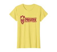 Predator: Badlands Dek's Mask and Logo Official Movie Camiseta, Mujer, Limón, XS