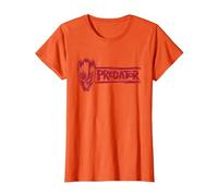Predator: Badlands Dek's Mask and Logo Official Movie Camiseta, Mujer, Naranja, XS