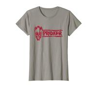 Predator: Badlands Dek's Mask and Logo Official Movie Camiseta, Mujer, Pizarra, XL