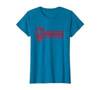 Predator: Badlands Dek's Mask and Logo Official Movie Camiseta, Mujer, Zafiro, S