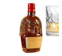 Predator - Botella de whisky, elegante botella hermética para vino y licor, recipiente decorativo para alcohol, diseño impresionante, vidrio fuerte, 300 ml, para el hogar y la bodega de whisky