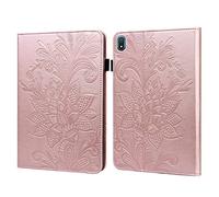 PREDCFVY Funda para tableta Nokia T20 de 10.4 pulgadas 2021, delgada, plegable, con correa de fijación ajustable, ranura para tarjetas, a prueba de golpes (dorado)