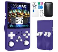 Prede Consola De Juegos Portátil R36S-20000 Juegos Clásicos 4000mAh Batería, Pantalla HD De 4 Pulgadas, Sistema Linux Portátil Mini Consola De Juegos-Indigo Blue||128G