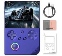 Prede RG40XXV Consola De Juegos Portátil 4,0 ''IPS Pantalla 3200mAh Batería, Con Tarjeta De 64G/128G/256G TF Preinstalada Soporta Múltiples Simuladores Sistema Linux-Blue||128G