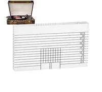 Predicción de alineación del tocadiscos - Cartuchos de registro Acrílico, regla indicadora de calibración de Ajuste compacto para entusiastas profesionales de los tocadiscos | Precisión de