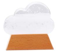 Predicción del tiempo de nube de tormenta 1 pieza estación de desgaste de vidrio de tormenta de nube predictor de vidrio meteorológico gota de agua blanca