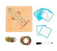 predolo 1 Juguete Sensorial Coordinación Motora Madera Creatividad Aprendizaje Educativo Manipulativo Geométrico Diseñado para Enseñar Patrones Adecuado para, Tablero de Clavijas Grande de