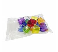 predolo 1 Sólidos Geométricos Transparentes Transparente Set de Formas Geométricas 3D Manipulativo Matemático Figuras Geométricas Huecas para Maestros, 5CM, 12PCS Bolsa OPP