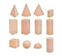 predolo 12 Piezas de Formas geométricas 3D, Bloques de Juego de matemáticas, Juguetes de Aprendizaje para el Desarrollo, Juego de Bloques de Formas