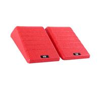 predolo 2 Bloques de Cuña para Sentadillas, Bloque de Profesional para Estiramiento de Piernas en Casa, Levantamiento de Pesas, Tabla Inclinada de, Rojo