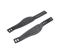 predolo 2 Correas para Pedales de Bicicleta estática, Pinzas Negras para reposapiés, Bandas de fijación, de Ciclismo, Accesorio Ajustable para