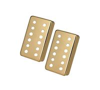 predolo 2 Piezas Pickup Cover Tapa Bobina Cobre Accesorio Guitarra Eléctrica Carcasa Repuesto Protección Fácil Instalación Adecuado para Músicos Luthiers, Dorado