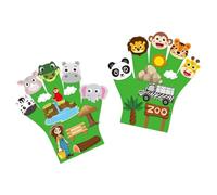 predolo 2 Piezas/Pieza de Muñecos de Fieltro de Animales para Niños, Tema del Zoológico