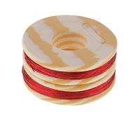 2 Uds Hilo de Atar de Hilo/línea de Atado de Carrete/para Anillo de Caña de Pescar, Rojo