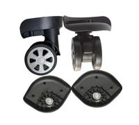 predolo 2 Uds Rueda Giratoria Equipaje Maleta Ruedas Rueda Giratoria Reemplazo Negro, A71