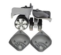 predolo 2 Uds Rueda Giratoria Equipaje Maleta Ruedas Rueda Giratoria Reemplazo Negro, A78 gris