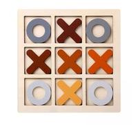 predolo 2x Juego de Mesa Tic TAC Toe XO, Juguete de Mesa, Juegos de Mesa de Estrategia, Ceros Y Cruces Hechos a Mano para Niños Al Aire Libre en Interiores
