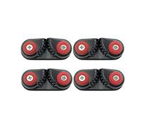predolo 2X Paquete de 2 Abrazaderas de Aluminio para Cornamusas de Kayak, para Botes, Veleros, Embarcaciones de Vela Y (Negro)