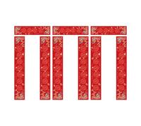 predolo 3 Juegos de Papel con Coplas en, Decoraciones, Papel Xuan Rojo, Decoración del año para La Puerta Principal de año, Style E