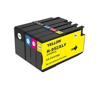 predolo 4 Uds Cartucho de Tinta BK 76ml CMY 28ml 8710 7740 8210 8216 8218 8720 portátil para/Tricolor 955XL 953XL 952XL 952XL