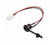 predolo 5 Piezas Puerto de Carga DC Redondo para Patinete Eléctrico con Toma de Alimentación Tapa Impermeable Terminales de Cobre Fácil Instalación Adecuado, 2 Piezas