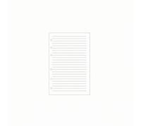 predolo 80 Hojas Recambio de Hojas de Repuesto No Traspasa el Líquido de Escritura Recambios para Agenda Half-Letter Size para Planificación, Blanco, A5 Rayado