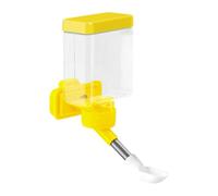 predolo Accesorio para Jaula de Bebedero para pájaros, comedero automático de Agua para Loros, Canarios y periquitos, Amarillo
