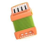 predolo Acordeón de Piano bajo de 10 Teclas y 8, música educativa, Juego de acordeón para niños, Juguete para niños, Naranja