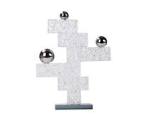 predolo Adorno Acrílico con Base Espejo Abstracto Figura corativa Geométrica Elegante Escultura Conceptual para Recibidor, Estilo Ligero De Lujo, Diseño Horizontal