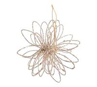 predolo Adorno para de Navidad, Recuerdo de Fiesta, Decorativo, Creativo, de Hierro, Decoración Navideña de Invierno para El Hogar, Decoración Navideña, Flor de Champán, Individual